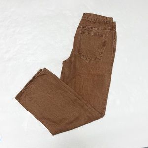 Brown Wide Leg Jeans